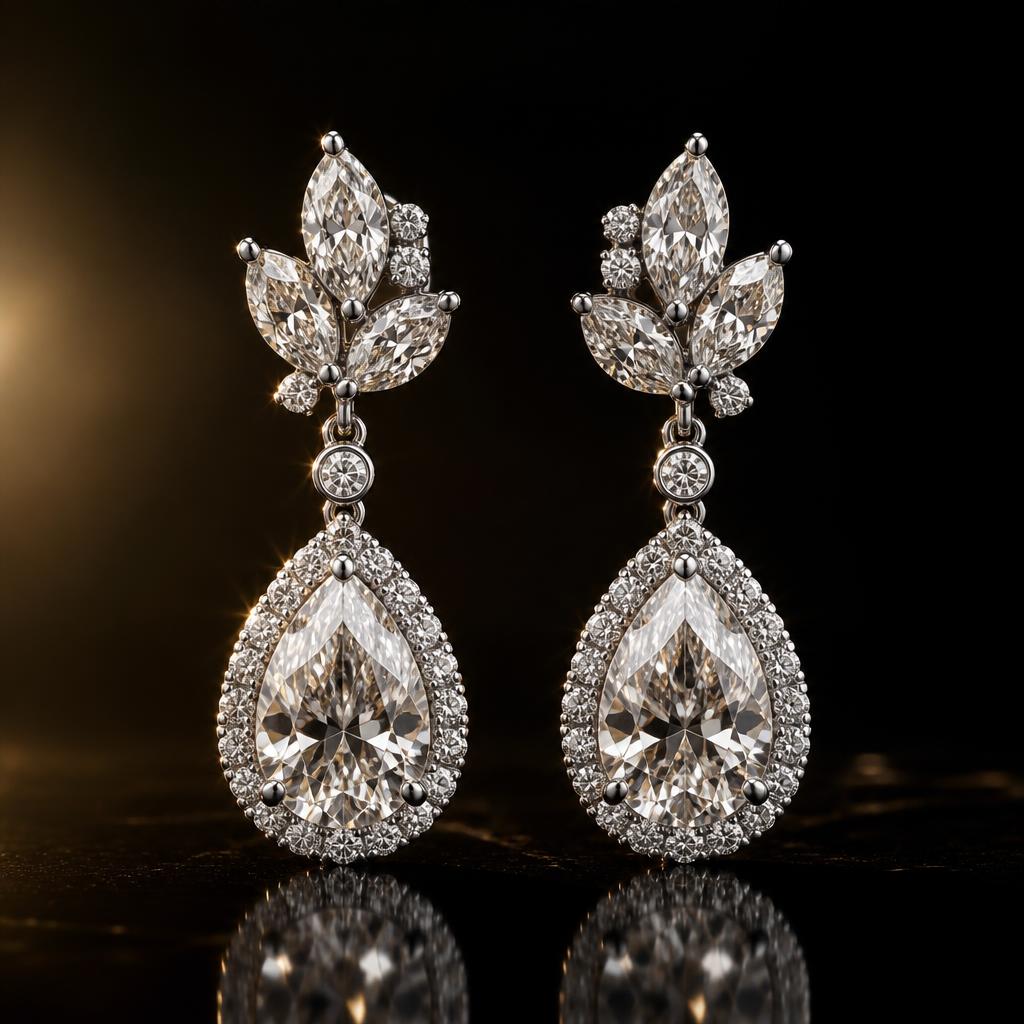 Earrings — luxury earrings photography by Allyzo Studio